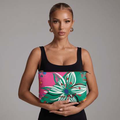 Desigual Floral Wristlet Pouch – Colorful Statement Clutch 🌸💖 - MASTERPIECE
