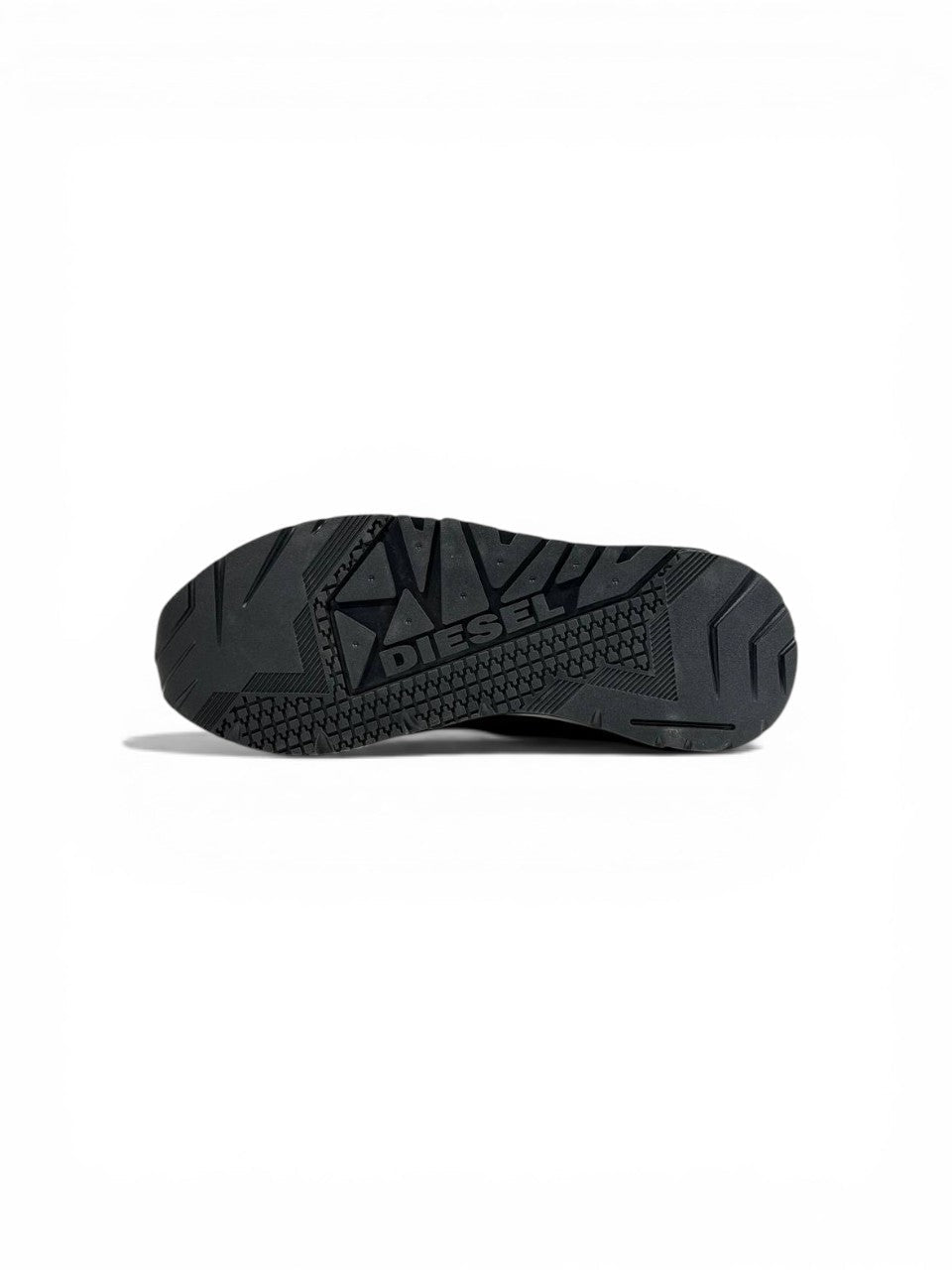 Diesel Black Slip-On Sneakers – Bold Logo Print, Lightweight Knit Trainer - MASTERPIECE