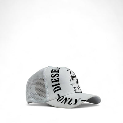 Diesel Graphic Mesh Trucker Cap — White - MASTERPIECE