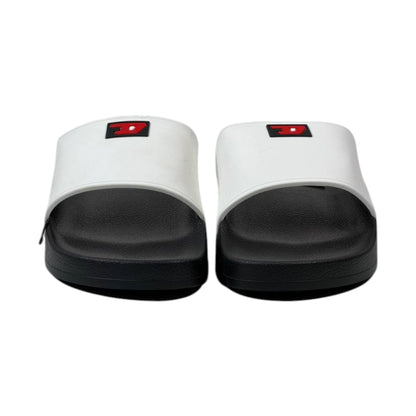 🩴 Diesel Icon White & Black Luxury Slides – Everyday Comfort Meets Street Style 🔥 - MASTERPIECE