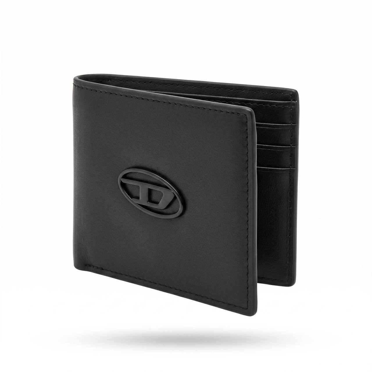 🖤 Diesel Oval D Leather Wallet – Minimalist Luxury Edition - MASTERPIECE