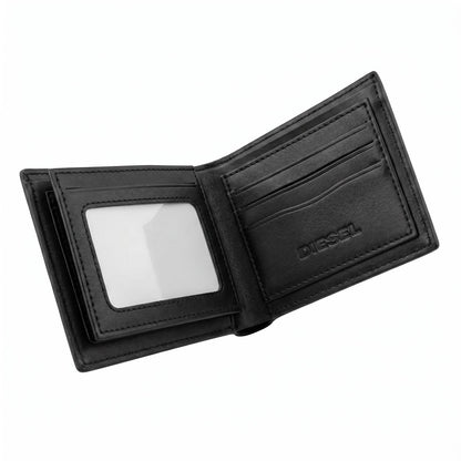 🖤 Diesel Oval D Leather Wallet – Minimalist Luxury Edition - MASTERPIECE