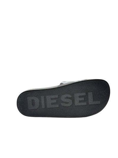 DIESEL Slides – Black & White Logo Edition ⚫⚪ - MASTERPIECE