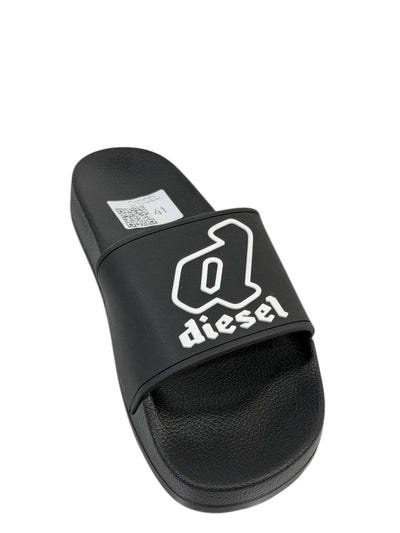 DIESEL Slides – Icon Logo Black Edition ⚫🔥 - MASTERPIECE