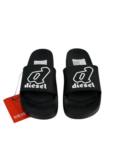 DIESEL Slides – Icon Logo Black Edition ⚫🔥 - MASTERPIECE
