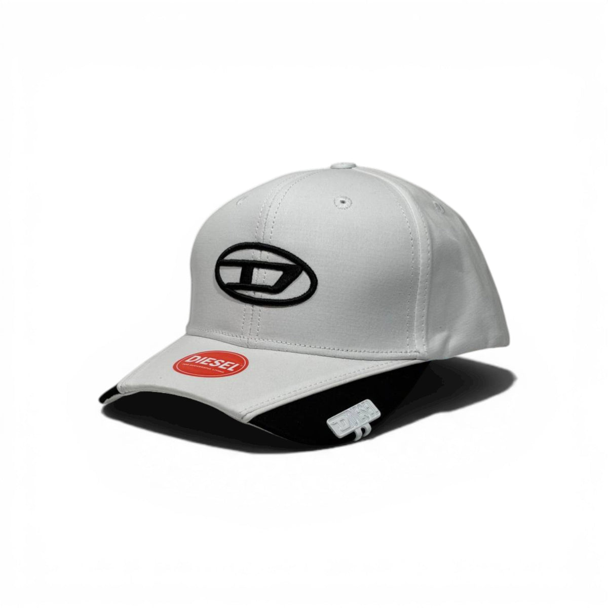 🧢 Diesel White Contrast Cap – Clean Luxury Street Edition ⚡🤍 - MASTERPIECE