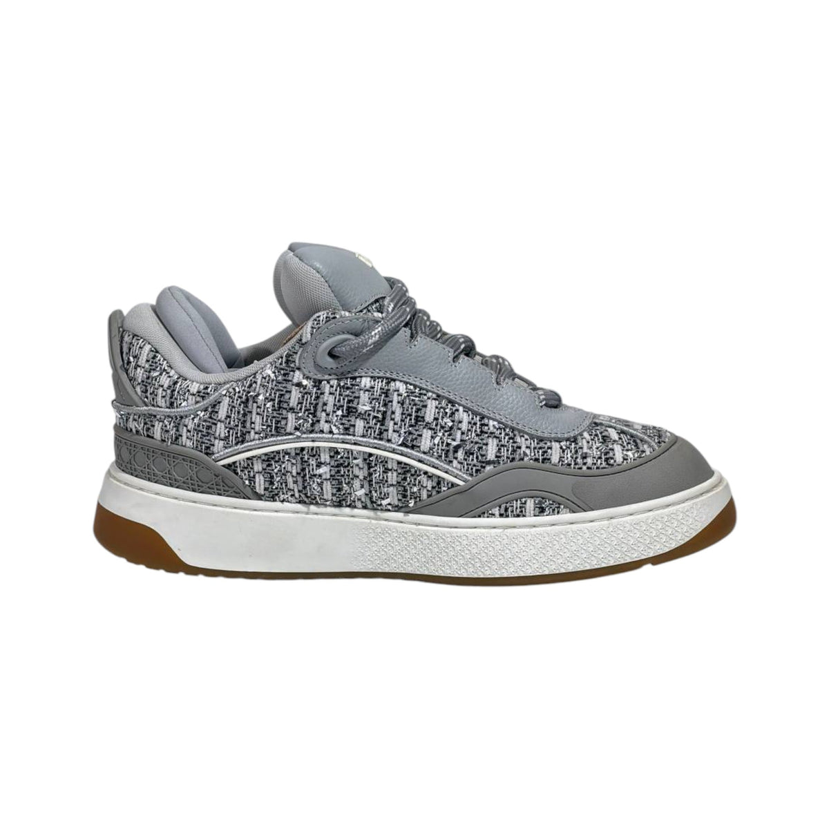 Dior B27 Tweed Sneakers — Grey