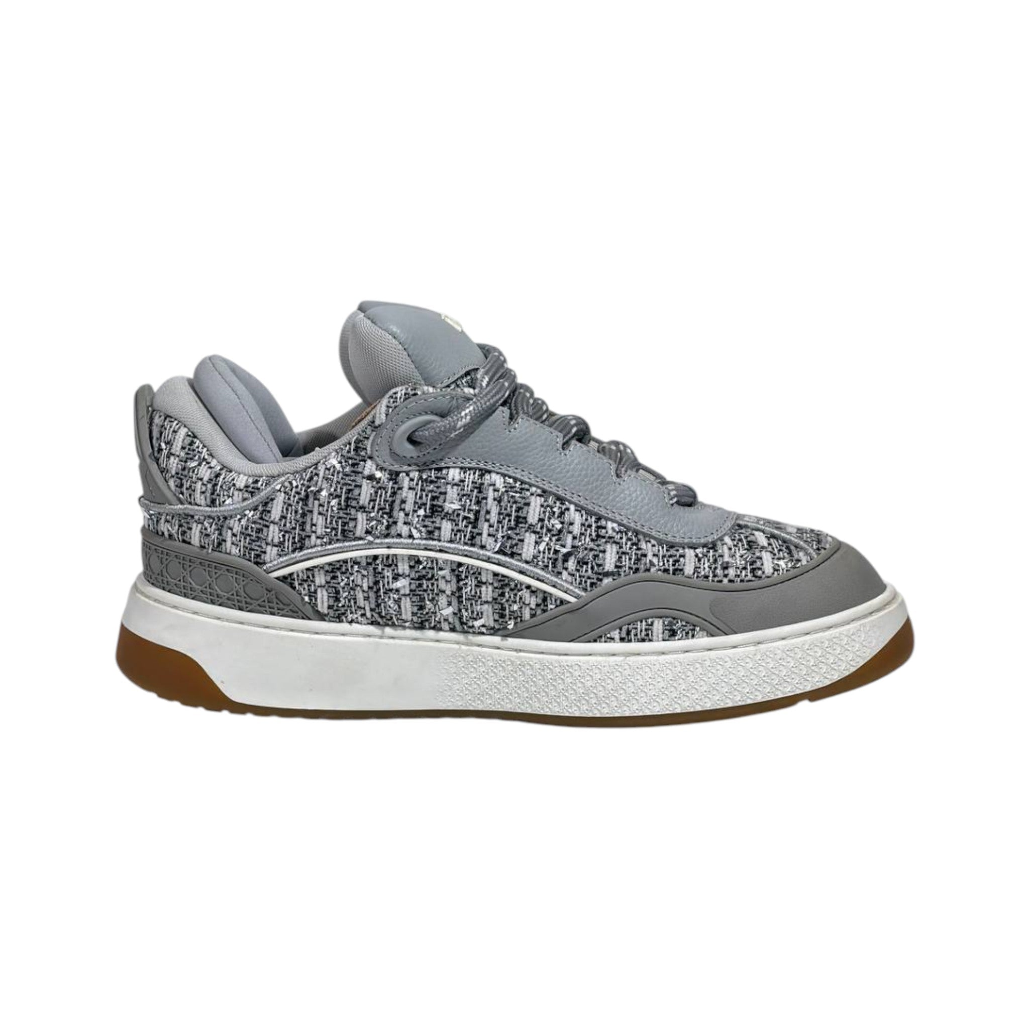 🩶 Dior B27 Grey Tweed Luxury Sneakers 👟✨ - MASTERPIECE