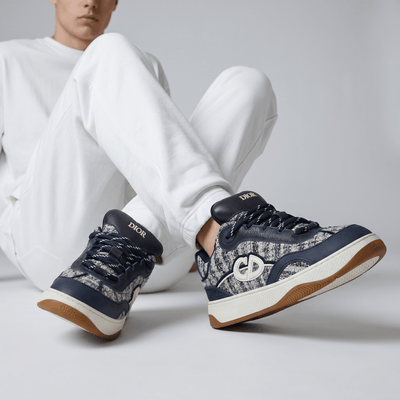 🤍 Dior B27 Tweed Low-Top Sneakers 👟✨ - MASTERPIECE