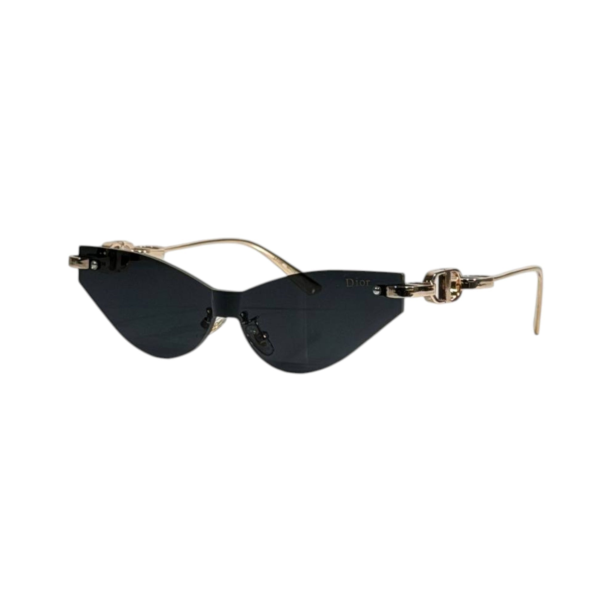 Dior Cat - Eye Sunglasses – Black & Gold Statement Luxury 🕶️✨ - MASTERPIECE