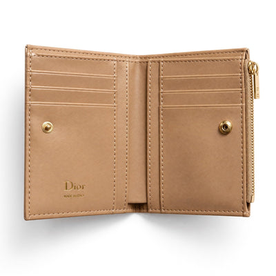 Dior Compact Quilted Wallet — Beige - MASTERPIECE
