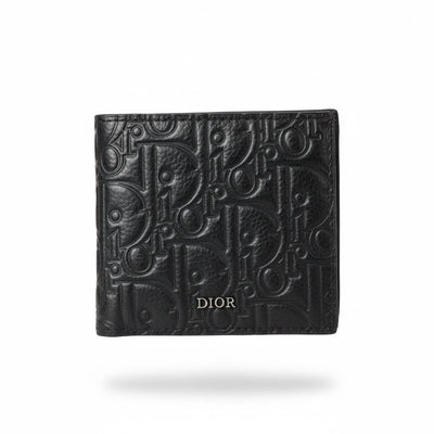 💼 DIOR Embossed Monogram Wallet – Black Luxury Edition - MASTERPIECE