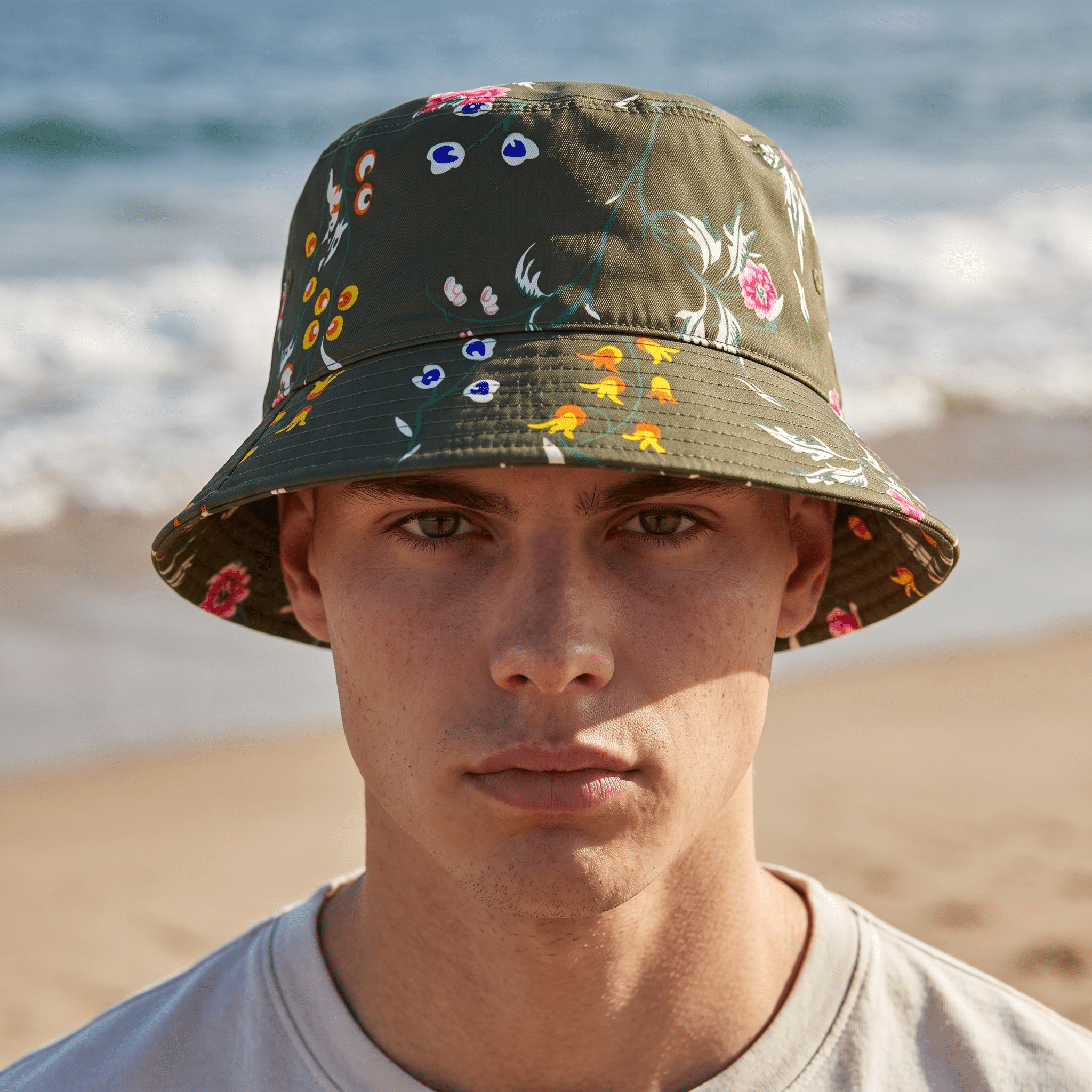 Dior Floral Reversible Bucket Hat – Olive Green - MASTERPIECE