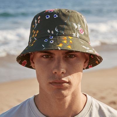 Dior Floral Reversible Bucket Hat – Olive Green - MASTERPIECE