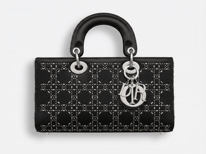 🖤 Dior Lady Dior Large Studded Cannage Bag – Black Edition 🖤 - MASTERPIECE
