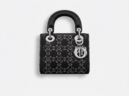 🖤 Dior Lady Dior Mini Studded Cannage Bag – Black Edition 🖤 - MASTERPIECE