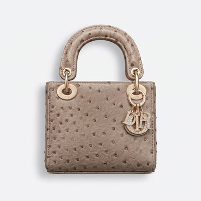 Dior Lady Dior Mini Top-Handle Tote — Taupe - MASTERPIECE