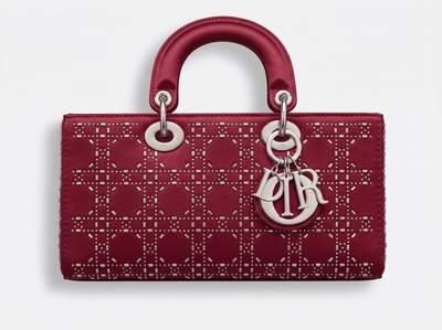 ❤️ Dior Lady Dior Studded Cannage Bag – Ruby Red Edition ❤️ - MASTERPIECE
