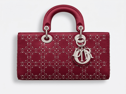 ❤️ Dior Lady Dior Studded Cannage Bag – Ruby Red Edition ❤️ - MASTERPIECE