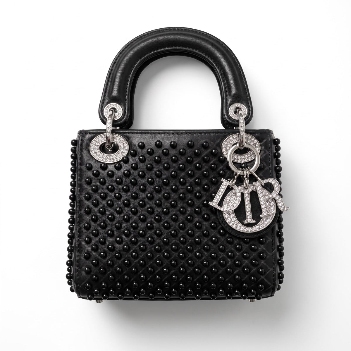 Dior Lady Studded Bag — Black - MASTERPIECE