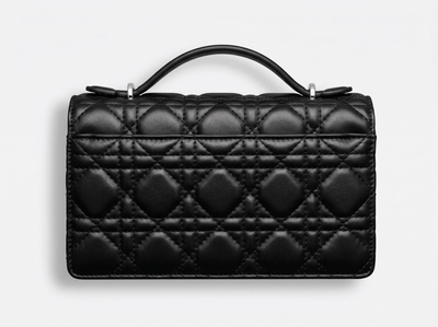 🖤 Dior Lady Top Handle Quilted Leather Bag – Timeless Black Luxury 🖤 - MASTERPIECE