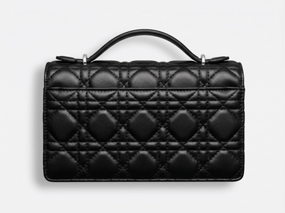 🖤 Dior Lady Top Handle Quilted Leather Bag – Timeless Black Luxury 🖤 - MASTERPIECE