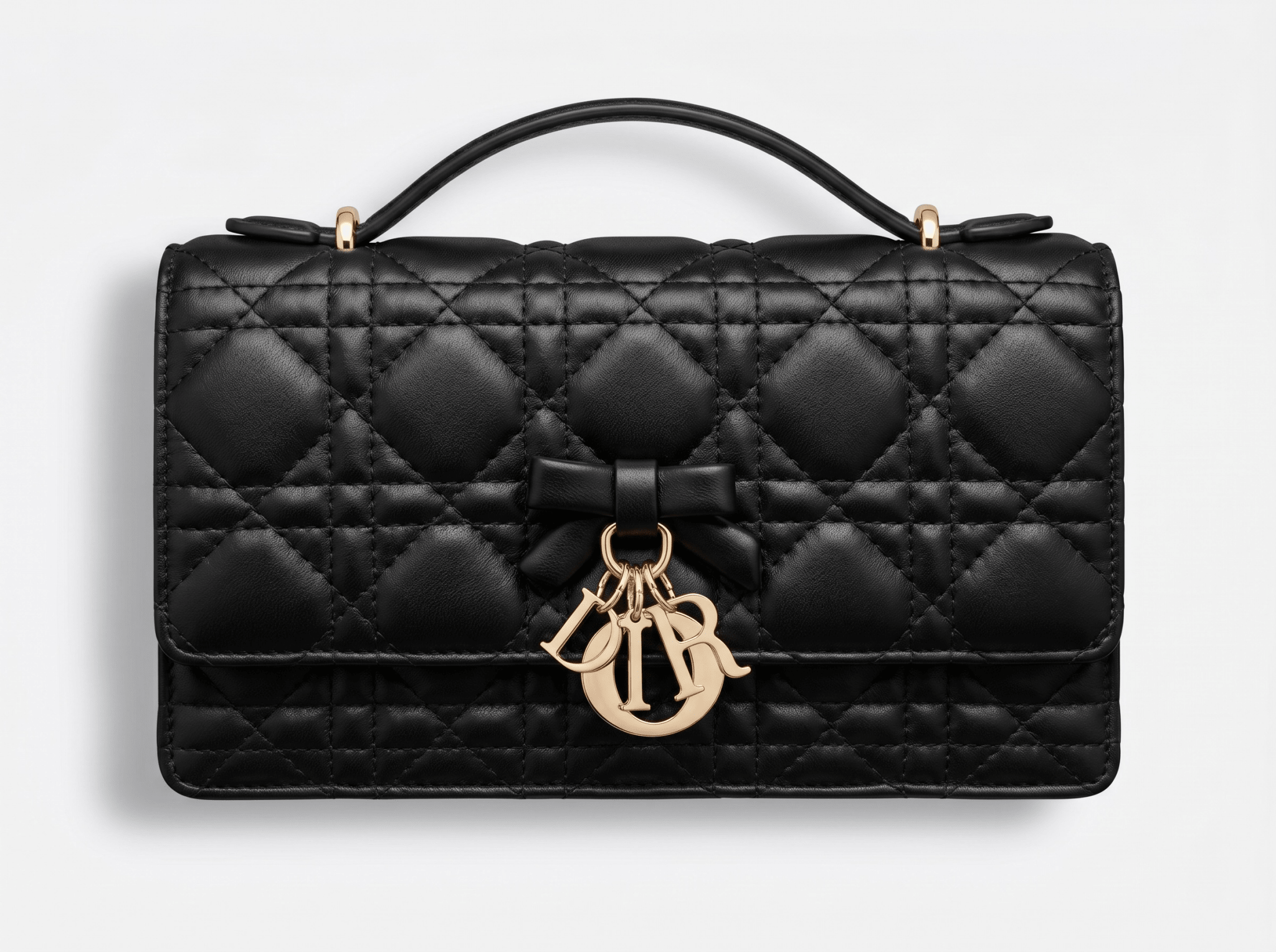 🖤 Dior Lady Top Handle Quilted Leather Bag – Timeless Black Luxury 🖤 - MASTERPIECE