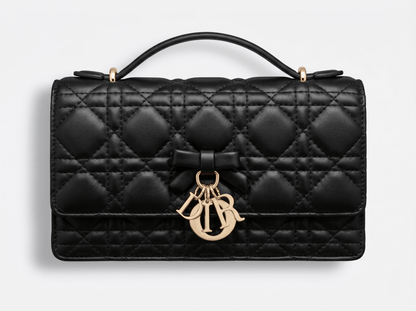 🖤 Dior Lady Top Handle Quilted Leather Bag – Timeless Black Luxury 🖤 - MASTERPIECE