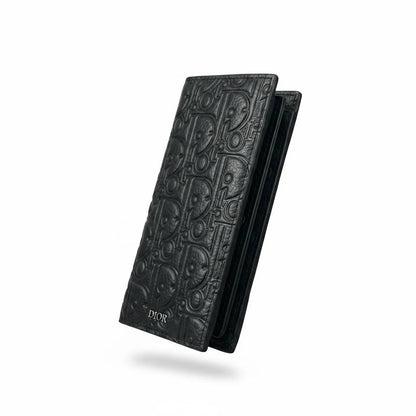 Dior Long Wallet – Black Embossed Signature Luxury 🖤✨ - MASTERPIECE