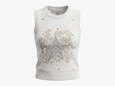 ⭐ Dior Lucky Star Sleeveless Knit Top ✨ - MASTERPIECE