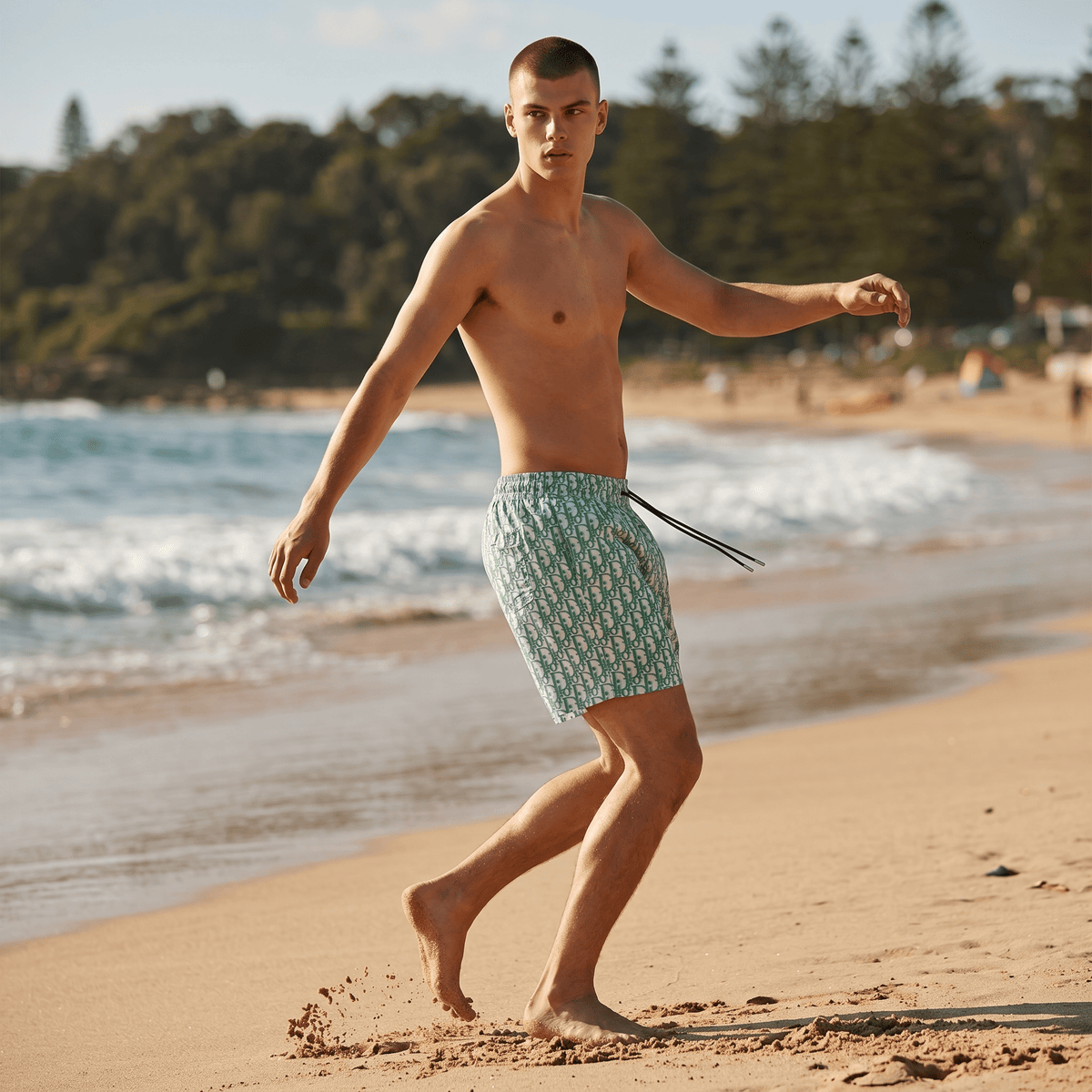 Dior Monogram Swim Shorts – Mint Green Edition 🌴 - MASTERPIECE