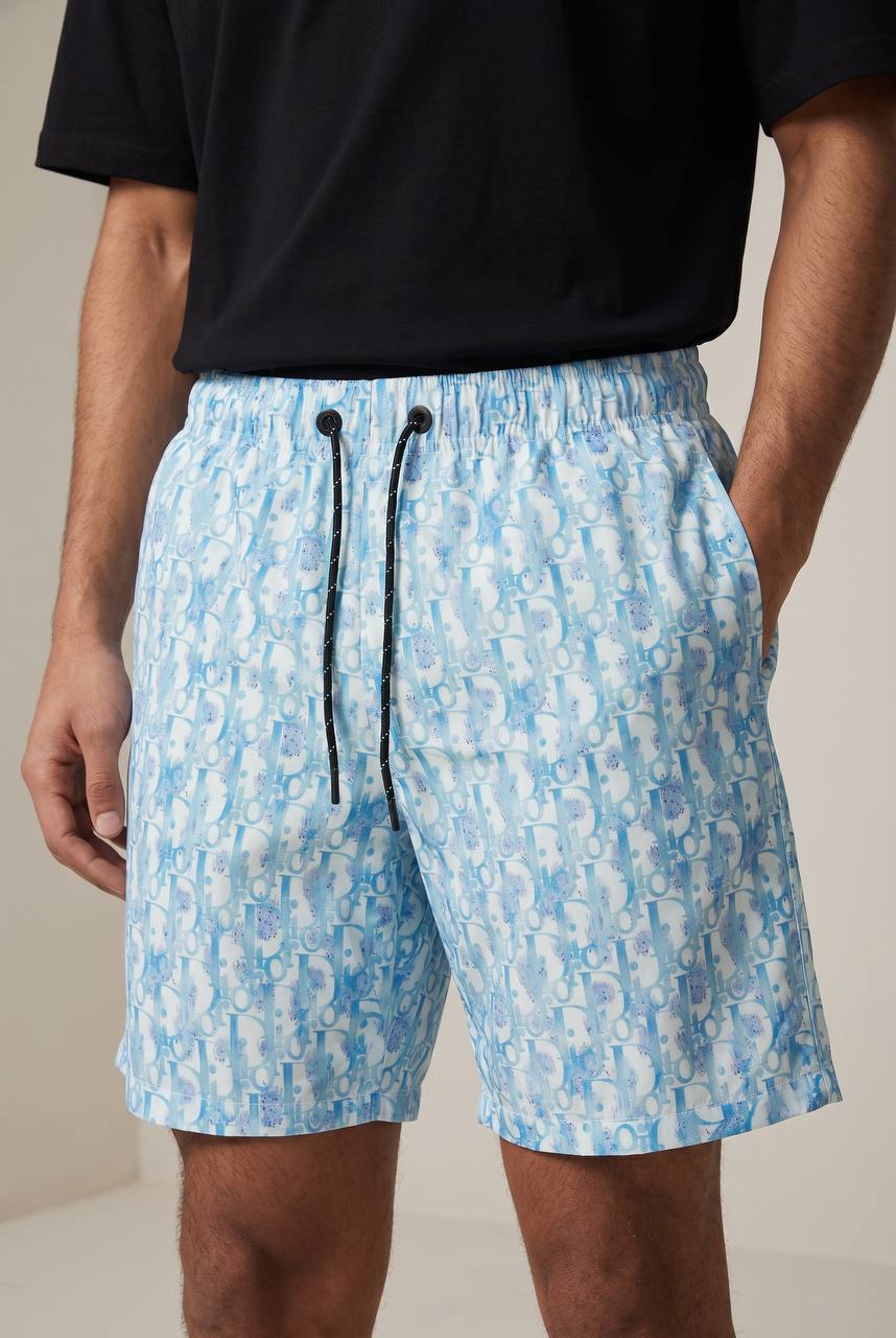 Dior Monogram Swim Shorts 🌊💙 | Premium Quick - Dry Summer Beach Shorts - MASTERPIECE
