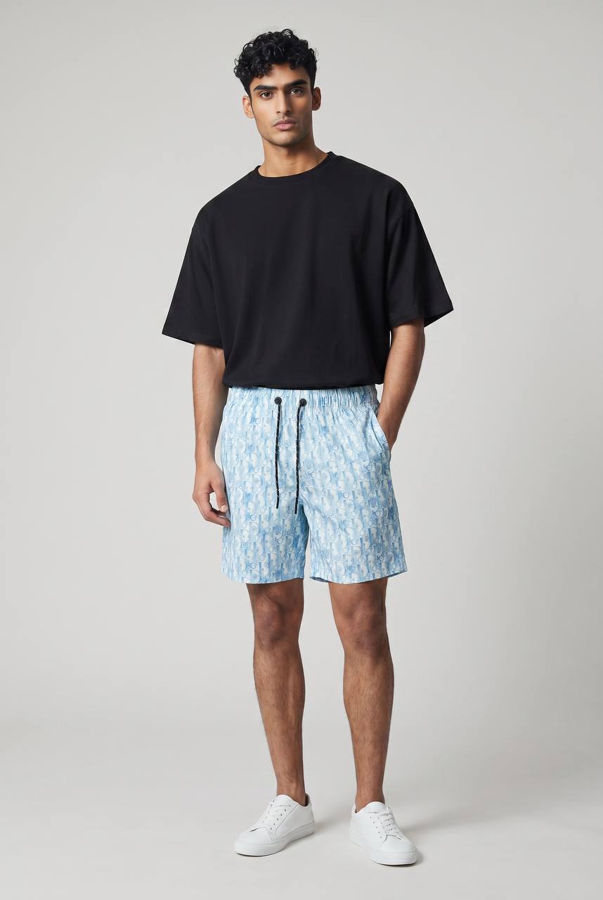 Dior Monogram Swim Shorts 🌊💙 | Premium Quick - Dry Summer Beach Shorts - MASTERPIECE