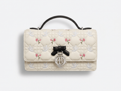 ✨ Dior My Dior Embroidered Top Handle Bag – Ivory Blossom Edition ✨ - MASTERPIECE