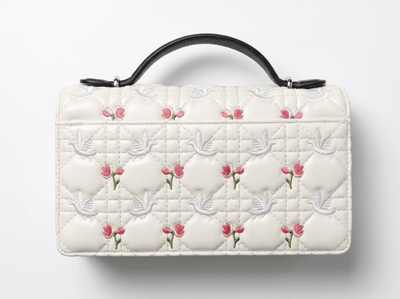✨ Dior My Dior Embroidered Top Handle Bag – Ivory Blossom Edition ✨ - MASTERPIECE