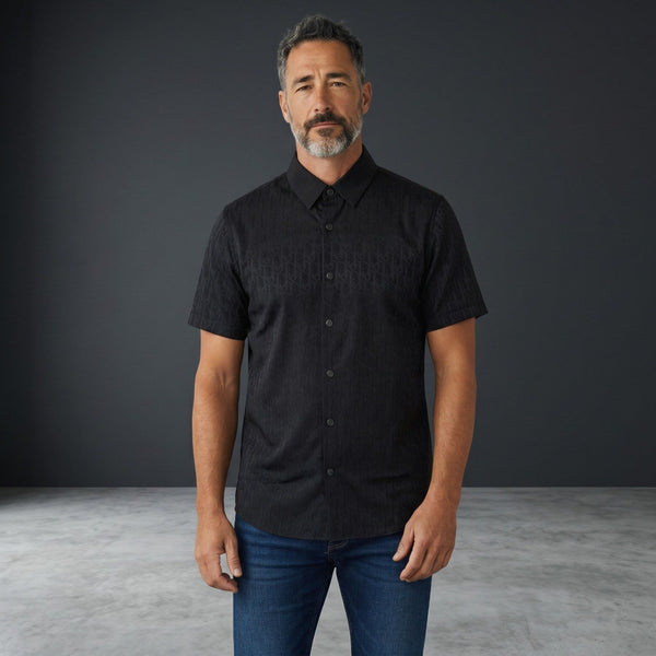 🖤 Dior Oblique Black Monogram Short Sleeve Shirt – Midnight Luxury Collection