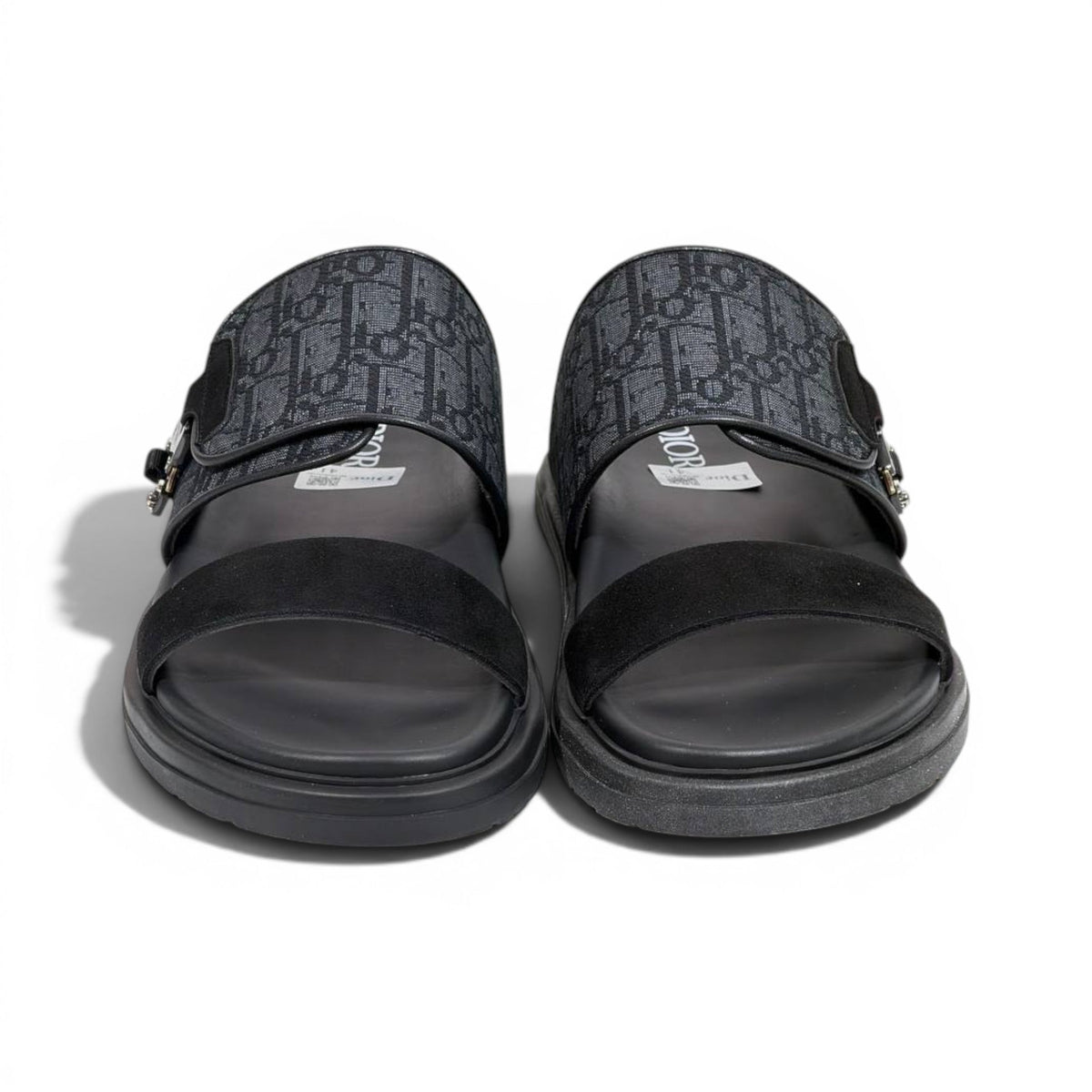 Dior Oblique Black Slide Sandals – Luxury Designer Inspired Summer Slippers 🖤✨ - MASTERPIECE