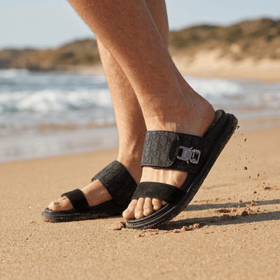 Dior Oblique Black Slide Sandals – Luxury Designer Inspired Summer Slippers 🖤✨ - MASTERPIECE