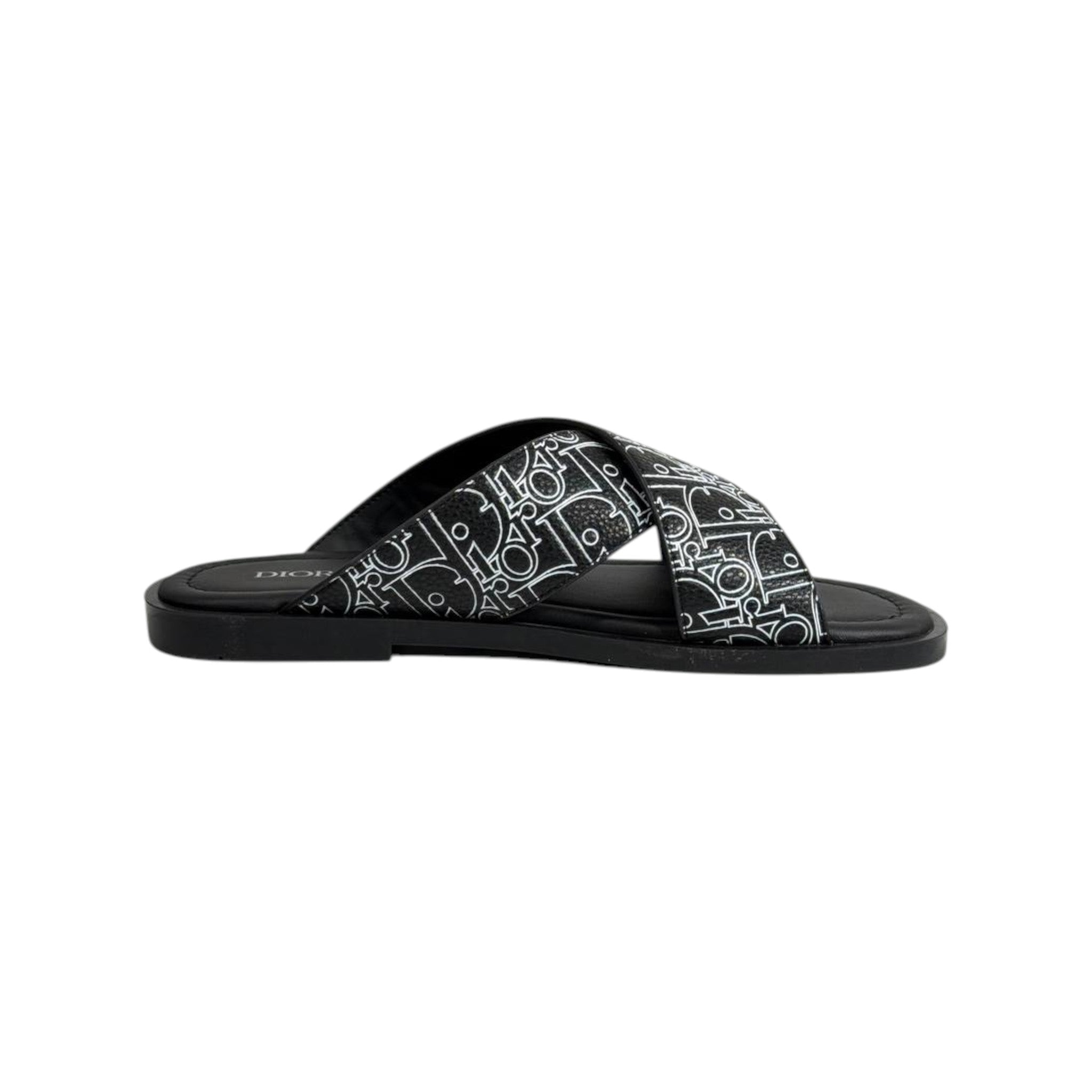 Dior Oblique Black Slides 🖤✨ Luxury Summer Sandals for Men - MASTERPIECE