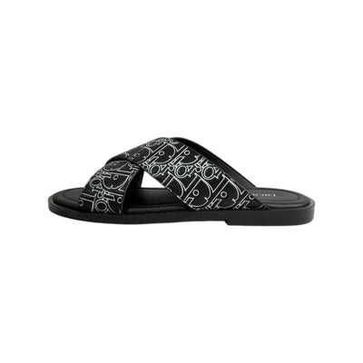 Dior Oblique Black Slides 🖤✨ Luxury Summer Sandals for Men - MASTERPIECE