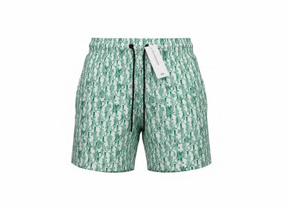 Dior Oblique Monogram Green Shorts 🩳 | Luxury Summer Casual Wear - MASTERPIECE