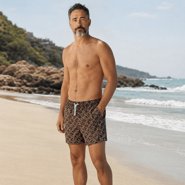 🩳 Dior Oblique Monogram Swim Shorts – Burgundy Edition ✨