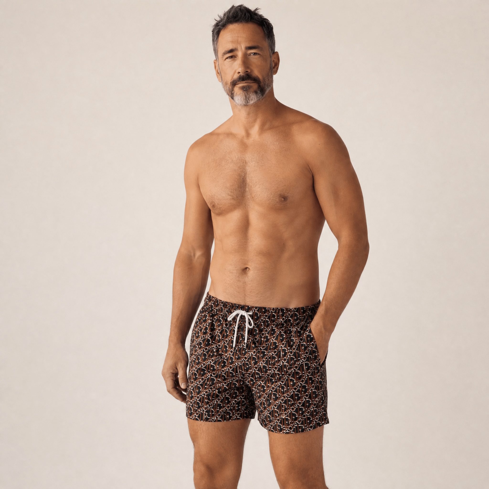 🩳 Dior Oblique Monogram Swim Shorts – Burgundy Edition ✨ - MASTERPIECE