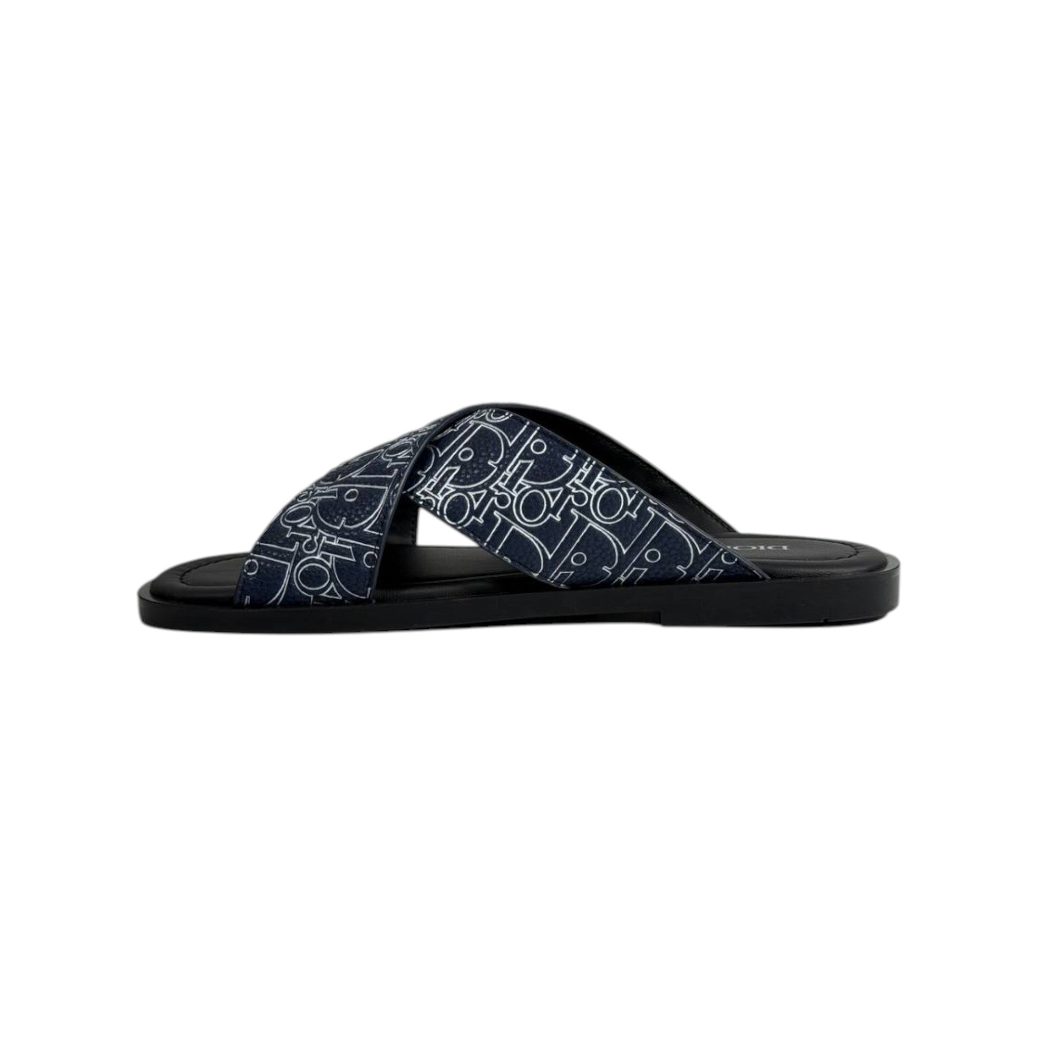 Dior Oblique Navy Slides 💙✨ Luxury Summer Sandals for Men - MASTERPIECE