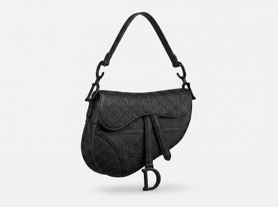 Dior Oblique Saddle Shoulder Bag – Matte Black 🖤✨ - MASTERPIECE