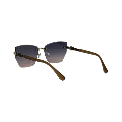 Dior Rimless Gradient Sunglasses ✨ | Gold Frame Luxury Edition - MASTERPIECE