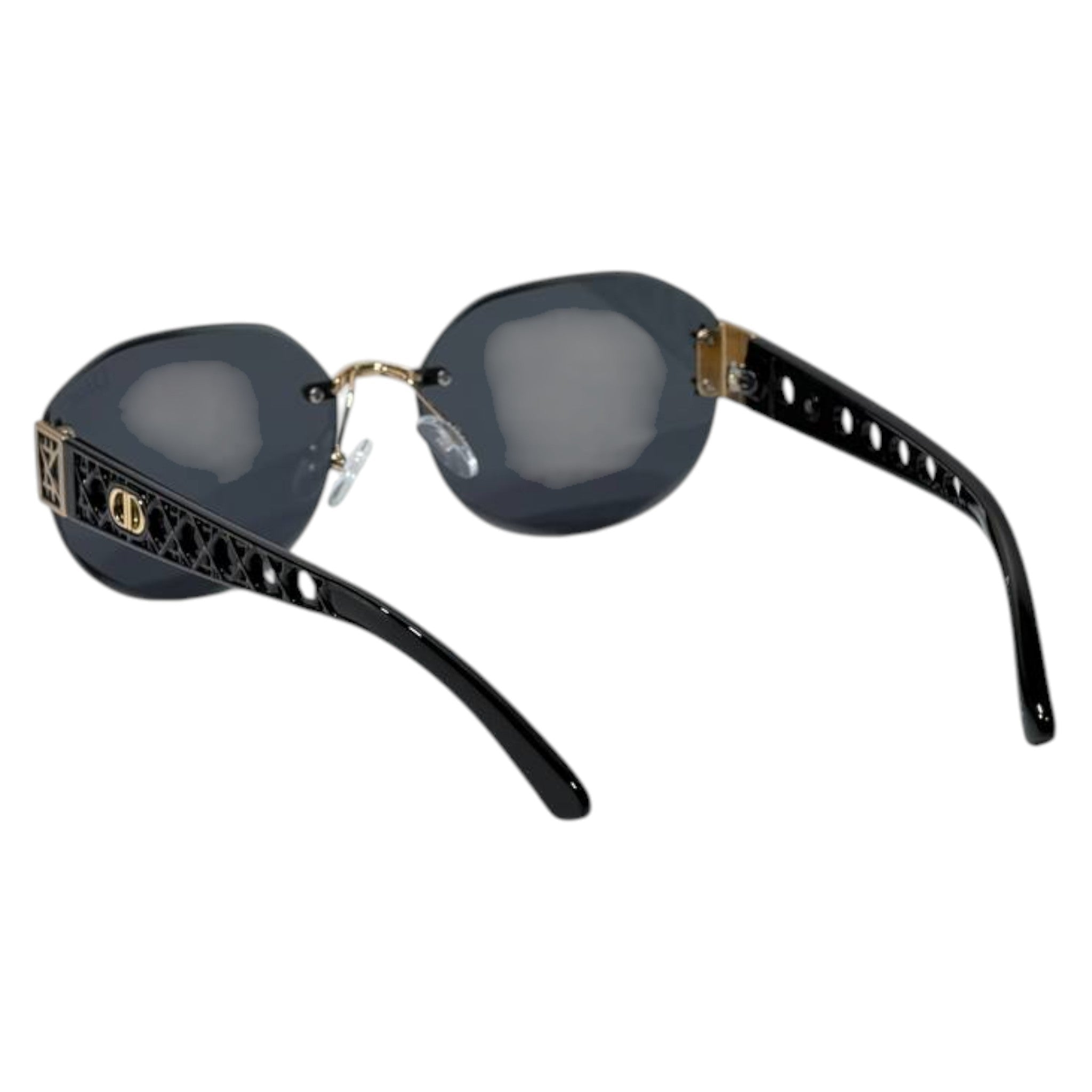 Dior Rimless Luxury Sunglasses – Black Gradient Lenses | Premium Designer Eyewear 🖤✨ - MASTERPIECE