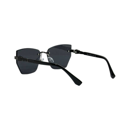 Dior Rimless Shield Sunglasses 🕶️ | Black Frame Grey Lens - MASTERPIECE