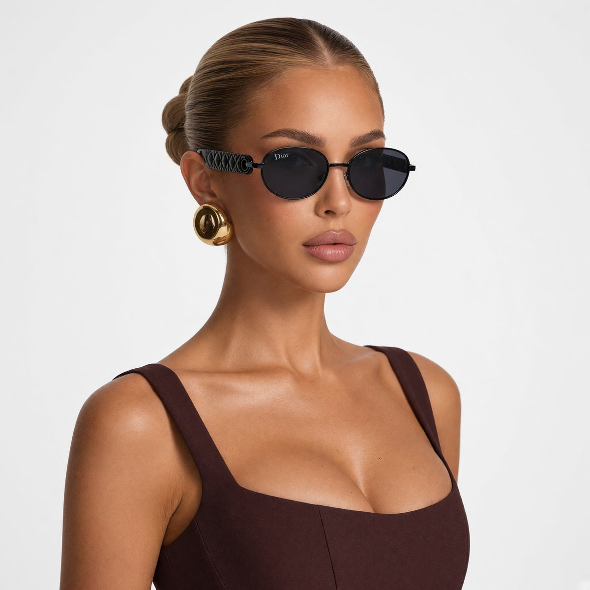 Dior Round Sunglasses – Black - MASTERPIECE
