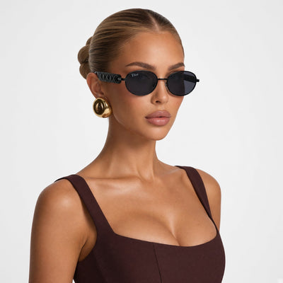 Dior Round Sunglasses – Black - MASTERPIECE